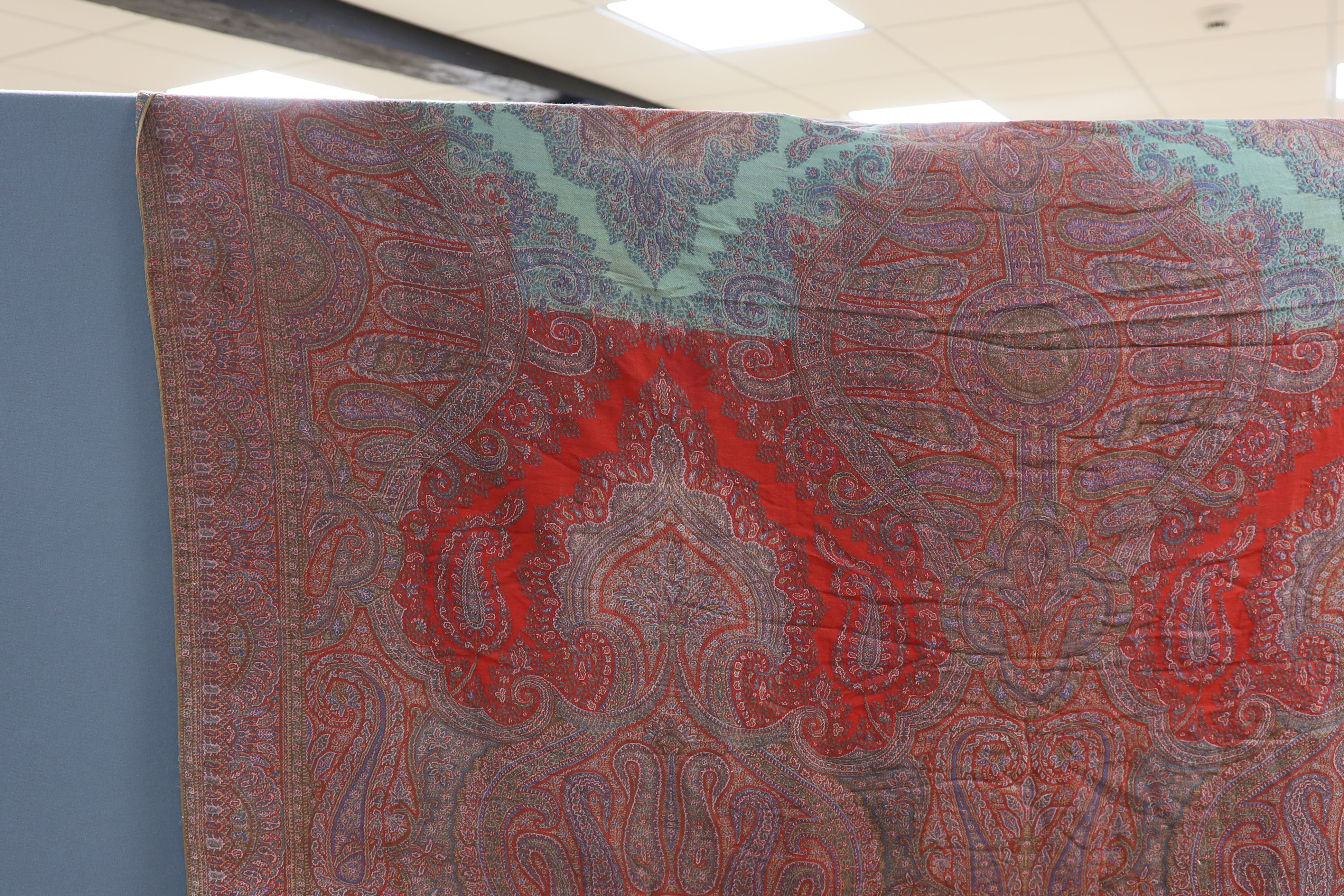 A 19th century wool woven Paisley shawl
